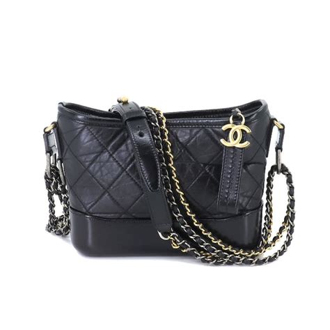 chanel a91810 black|chanel gabrielle purse bag.